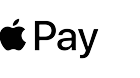 Apple Pay logo in black.