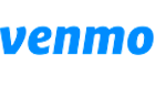 Venmo logo in blue.