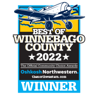 2022 Best of Winnebago winner logo for  best mortgage lending by the Oshkosh Northwestern.