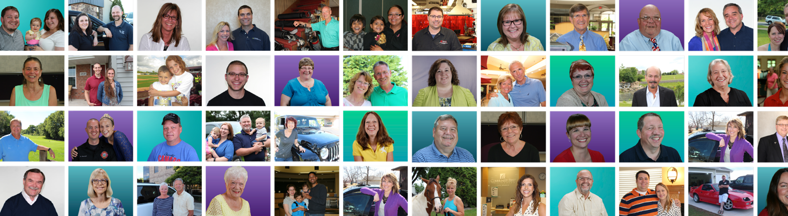 Powered by the people collage of members.