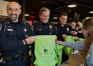 police volunteers.