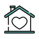 Home loan icon.