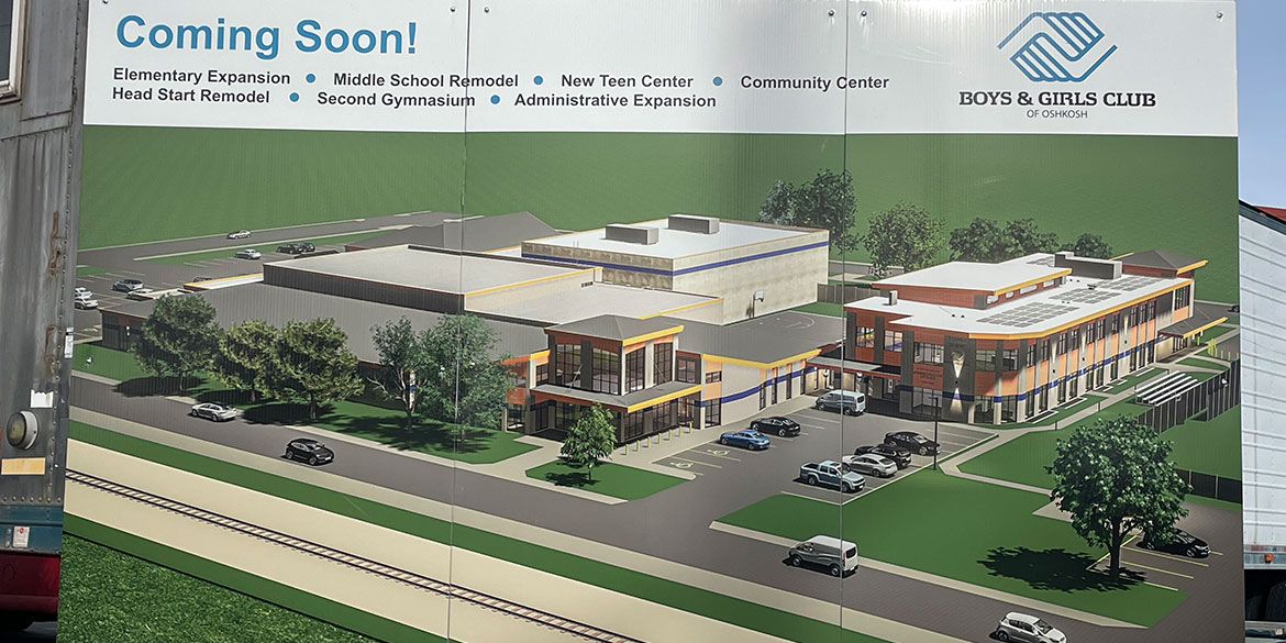 The Oshkosh Boys and Girls Club expansion picture that Community First Credit Union is helping finance