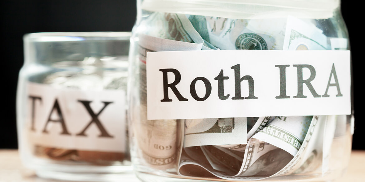 jar with roth ira and tax.