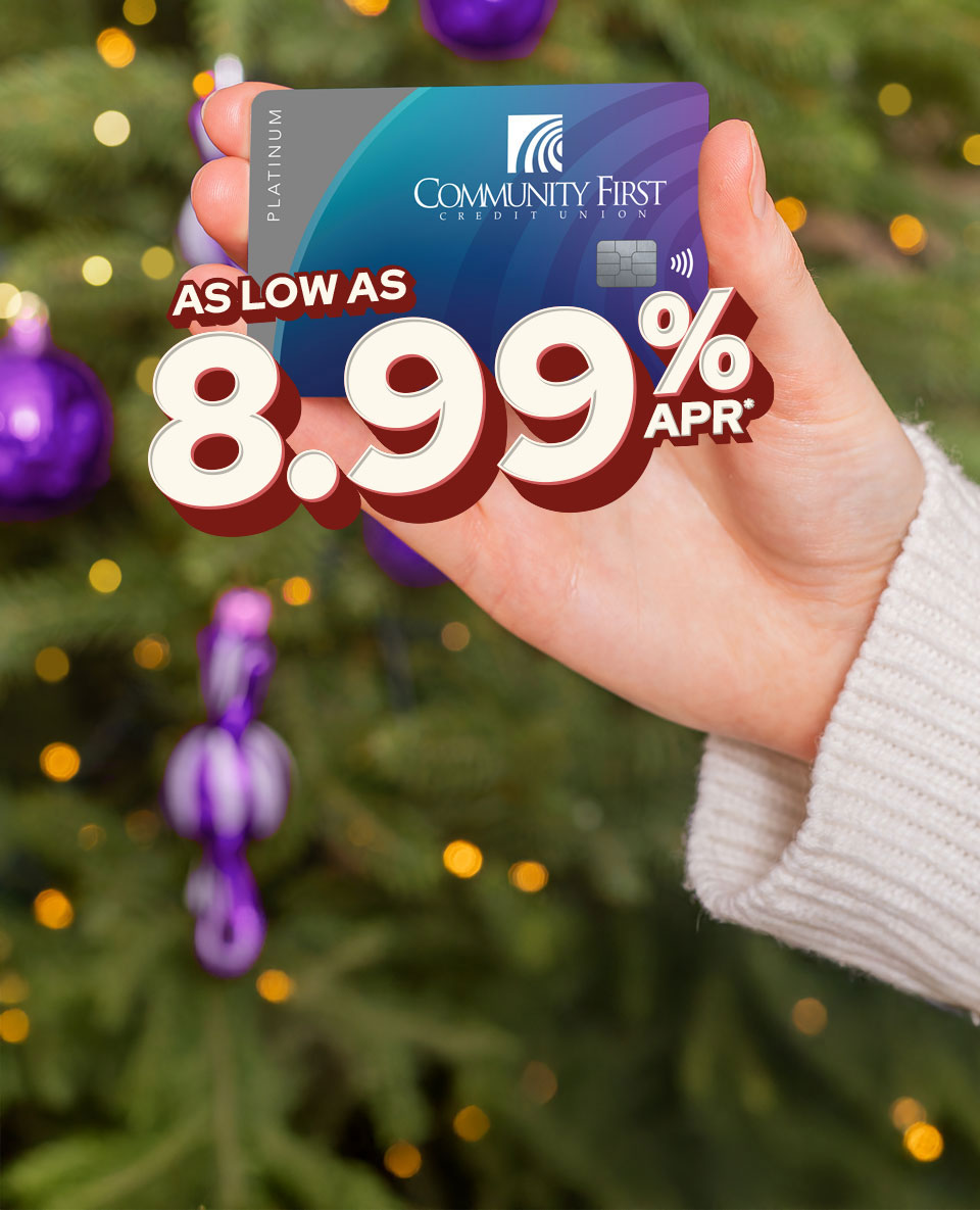 Hand Holding Great Rate Credit Card