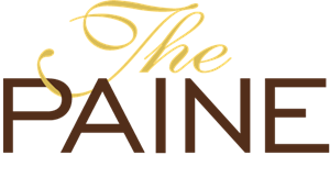 The Paine logo in gold and brown.
