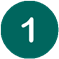 Teal circle with white 1.